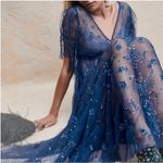 Free People  rare teal sequin maxi dress NWT Photo 3