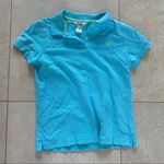 Lilly Pulitzer  Blue Polo Shirt Sz Medium Like New Photo 0