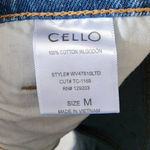 Cello Rip Tide Light Wash High Rise Frayed Hem Denim Shortie Shorts NEW Photo 10