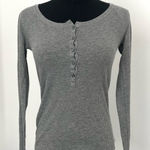 Authentic American Heritage Authentic America Heritage Light Gray Henley Waffle Long Sleeve in Size XS Photo 0