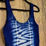 Victoria's Secret VS tee shop Victrorias Secret Blue Tie Dye Ribbed Stretchy Tank Top S/M Photo 2