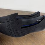 Black Knit Pointed Toe Flats knit Women's Size 7 Comfortable Slip On Shoes Photo 0