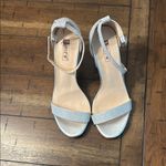 Silver High Heel Sandals NWOT Size 7 Photo 1