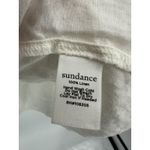 Sundance Womens White Linen Top Size M Pockets Quarter Button Boho Casual Photo 7