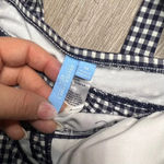 Draper James NWT RSVP Women's Blue Gingham Peplum Halter Tankini Top Size 1X Photo 3