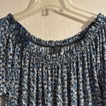 Winwin  Navy and White Patterned Blouse Photo 5