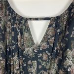 Denim & Supply Ralph Lauren Floral Blouson Mini Tassel Boho Dress Black Small Photo 3