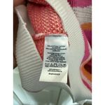 Loft Pink White Orange Knit Scoopneck Tank Top Size Small Cotton Photo 3