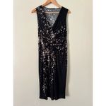 Elie Tahari  Women’s Dress Medium Wrap Monochrome Confetti Photo 2