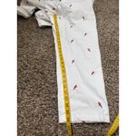 Talbots White Relaxed Chino Pants Sz 16p Parrots Novelty Beachy Resort Vacation Photo 10