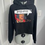 Forever 21 🖤Byee-Byee Graphic Cropped  Hoodie, Medium Photo 1