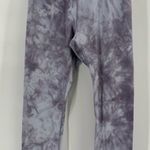 Popflex purple acid wash print leggings size medium Photo 0