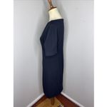 MM.LaFleur ‎ The Gayle Textured Ponte Black Dress Size 2 Photo 2
