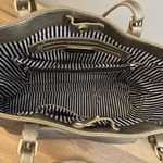 Madison West  Large Leather Tote Bag Gold Bronze Photo 5