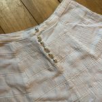 Wrapper y2k White Smocked Tie Front Skater Skirt Made in USA Photo 1