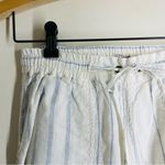 Faherty 100% Linen Pants White Blue Striped size XS Drawstring Lightweight Photo 2