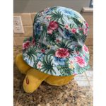 PUKKA Blue Hawaiian Tropical Palm Floral Flower Bucket Hat Accessory Adult S/M Photo 6