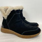 Taos Future Mid Black Suede Pull On Booties Size 9 Photo 1