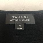 Tahari Sweater Dress Womens Medium Wool Blend Double Breasted Midi Old Money Black Photo 1