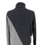 margaret o'leary Cashmere Turtleneck Sweater Dress Black Gray Size Medium Photo 7