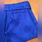 Banana Republic  Belted Scallop Royal Blue Stretchy Cotton 5” Dress Shorts Size 4 Photo 10