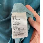 H&M  turquoise velvet stretch bodysuit with keyhole front long sleeve size small Photo 1
