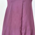 Faviana Vintage 90s Dark Purple Metallic Babydoll Sleeveless Cocktail Dress Photo 8