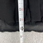 Brandy Melville Women's Button Down Blouse Long Sleeve Solid Black Sheer One Siz Photo 4