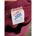 sweatshirt anytime hot stuff pizza maroon blue embroidered 1990s Size L Photo 6