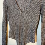 Honey Punch  Charcoal Ribbed Bodysuit Photo 1