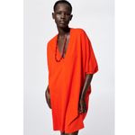 ZARA NWT  BLOGGERS FAV CACOON DRESS LAGENLOOK SMALL Photo 4