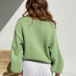 Princess Polly Harmony Knit Sweater Sage Photo 4