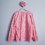 Anthropologie OVERLOVER Cameron Top In Palms Coral Rose Photo 5