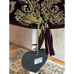 Imoshion  purse NWT plum velvet with gold flourishing and chain Photo 3