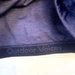 Outdoor Voices Heathered Charcoal Racerback Sports Bra Workout Gym Running XL Photo 3