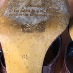 Donald J Pliner Nossi expresso faux alligator print slides heels sandals sz 8.5‎ Brown Photo 8