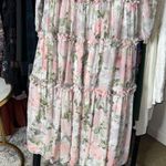 Needle & Thread Rose Powder Chiffon Tiered Romantic Whimsical Gown in Moonshine Photo 6