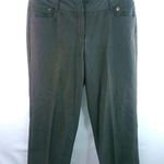 Sharagano  10 32x22 Mocha Cuffed Capri Pants Photo 0