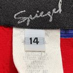 Spiegel Vintage Red Floral Rayon Maxi Dress Size 14 Made in USA Eclectic Artsy Photo 9