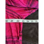 Wild Fable Wild Fable Hot Pink/Black Plaid Long Balloon Sleeve Tie Back Shirt Size XXL Photo 5
