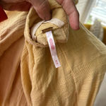 Free People Moni Mini Dress Endless Summer Textured Tie Yellow Size M Photo 6