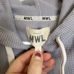 Madewell MWL Textured Waffle Cocoon Hoodie Sweatshirt Small Lavendar NE834 Photo 5