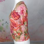 Talbot's Floral Cardigan Sweater XS Photo 5