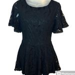 Miami  Black Lace Short Sleeve Romper Size Small Photo 1