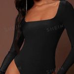 SheIn Black Long Sleeve Bodysuit Photo 0