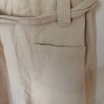 Monoprix Women's Beige Utility Short Sleeve Cotton Romper Size 36 White Photo 12