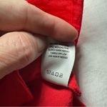 John Mark  Tunic Top Size Large Red Pockets Art to Wear Zip Back 3/4 Sleeves Photo 8