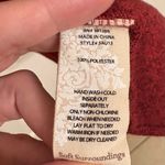 Soft Surroundings Red Knit Boho Button Up Shirt Jacket | 3X Aztec Trim Shacket Photo 8