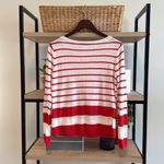 Brooks Brothers  100% Linen Summer Lightweight Crewneck Stripe Sweater Top, L Photo 3