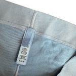 SKIMS Womens M Logo Band Boyfriend Biker Shorts Light Blue Ribbed Loungewear PJ Photo 2